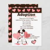 Daphne der Adoptiert Hund Einladung (Vorne/Hinten)