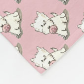 Daphne - fertigen Sie Farbe besonders an! Fleecedecke (Ecke)