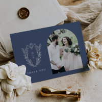 DAPHNE Flat Dark Blue Minimal einfaches Foto Hochz
