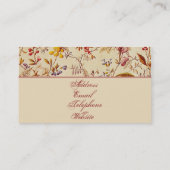 Daphne, hübsche Vintage Blumenkarte Visitenkarte (Rückseite)