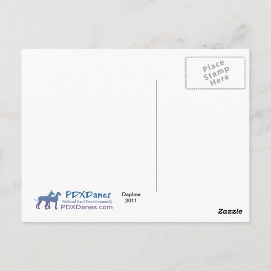 Daphne Postkarte (Rückseite)