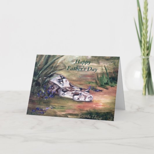 Daphne Snake Vatertag Card Karte (Vorderseite)