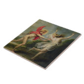 Daphne und Apollo (Öl) Fliese (Seite)