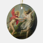 Daphne und Apollo (Öl) Keramik Ornament (Links)