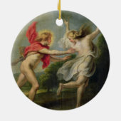 Daphne und Apollo (Öl) Keramik Ornament (Hinten)
