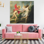 Daphne und Apollo (Öl) Leinwanddruck (Insitu (Wohnzimmer))