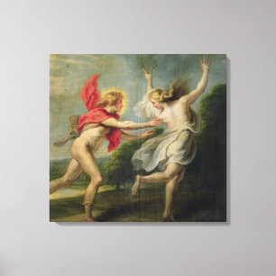 Daphne und Apollo (Öl) Leinwanddruck
