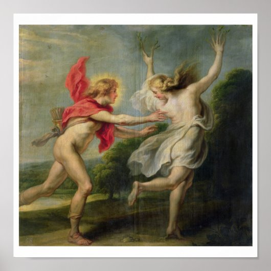 Daphne und Apollo (Öl) Poster (Vorne)