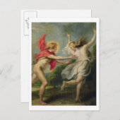 Daphne und Apollo (Öl) Postkarte (Vorne/Hinten)