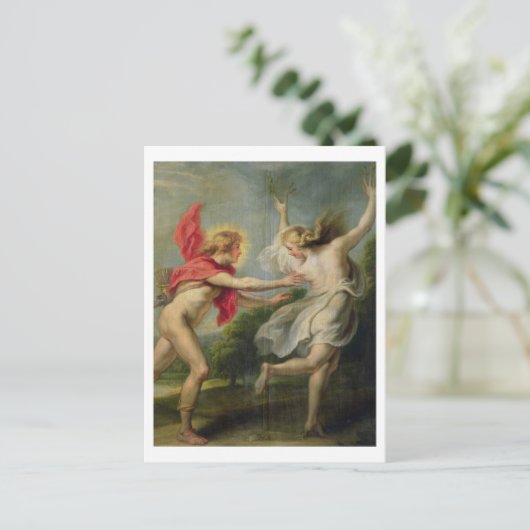 Daphne und Apollo (Öl) Postkarte (Stehend Vorderseite)