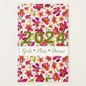 Daphne Watercolor Floral 2024 Anpassbar Planer (Vorderseite)