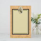 Daple Gray Andalusisches Pferd Briefpapier (Stehend Vorderseite)
