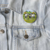 Daple Gray Pinto Paint Horses In Summer Pasta Button (Beispiel)