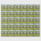 Daple Gray Pinto Paint Horses In Summer Pasta Geschenkpapier (Flach)