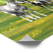 Daple Gray Pinto Paint Horses In Summer Pasta Poster (Ecke)