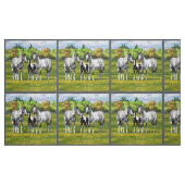 Daple Gray Pinto Paint Horses In Summer Pasta Stoff (Fat Quarter (45,7 x 55,9 cm))