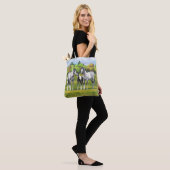 Daple Gray Pinto Paint Horses In Summer Pasta Tasche (Am Model)