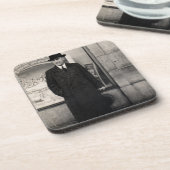 Dapper 1930er Mann Foto Getränkeuntersetzer (Linke Seite)