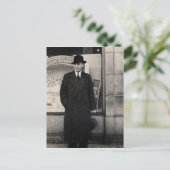 Dapper 1930er Mann Foto Postkarte (Stehend Vorderseite)