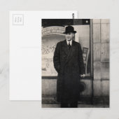 Dapper 1930er Mann Foto Postkarte (Vorne/Hinten)