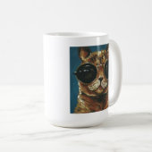 Dapper Animal | Kitty in Sonnenbrille Kaffeetasse (VorderseiteRechts)