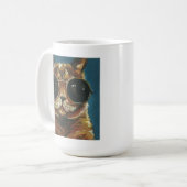 Dapper Animal | Kitty in Sonnenbrille Kaffeetasse (Vorderseite Links)