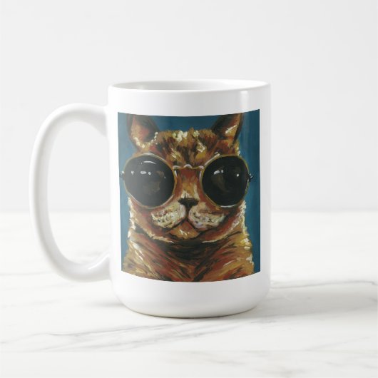 Dapper Animal | Kitty in Sonnenbrille Kaffeetasse (Links)