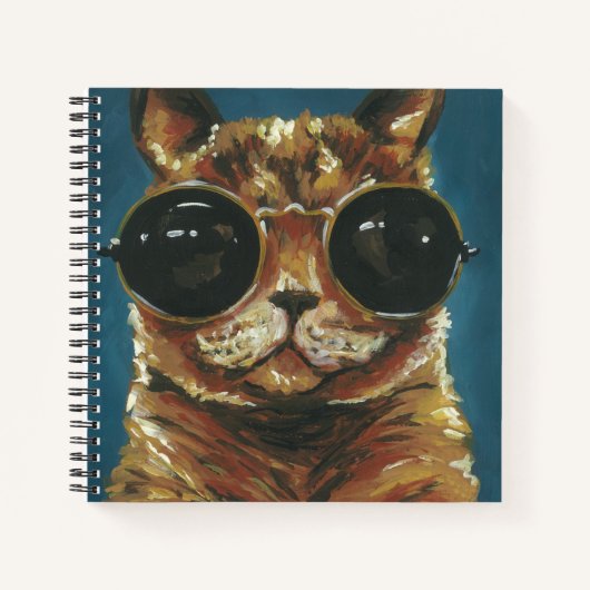 Dapper Animal | Kitty in Sonnenbrille Notizblock (Vorderseite)