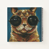 Dapper Animal | Kitty in Sonnenbrille Notizblock (Rückseite)
