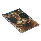 Dapper Animal | Kitty in Sonnenbrille Notizblock (Rechte Seite)