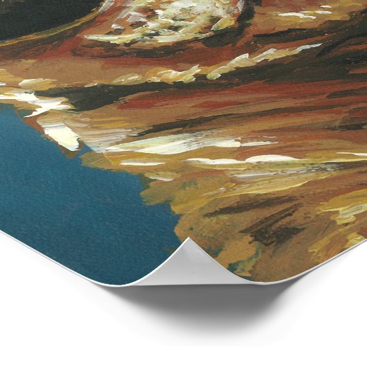 Dapper Animal | Kitty in Sonnenbrille Poster (Ecke)