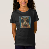 Dapper Animal | Kitty in Sonnenbrille T-Shirt (Vorderseite)