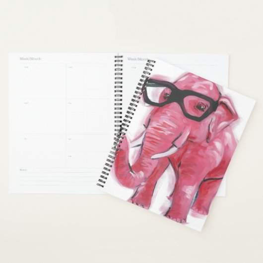 Dapper Animal | Rosa Elefant in Brille Planer (Anzeige)