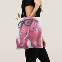 Dapper Animal | Rosa Elefant in Brille
