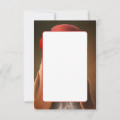 Dapper Basset Hound mit Red Hat Dankeskarte (Rückseite)