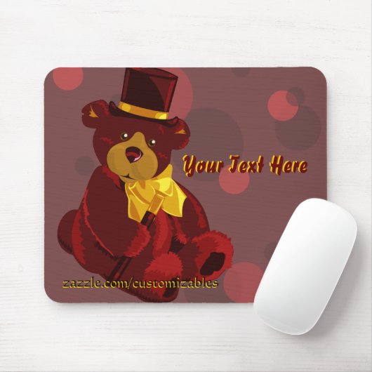 Dapper Bear Mousepad (Mit Mouse)
