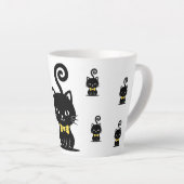 Dapper Black Cat Mug, Kitty with Bow Tie Milchtasse (Rechte Ecke)
