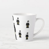 Dapper Black Cat Mug, Kitty with Bow Tie Milchtasse (Rechts)