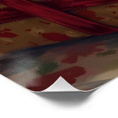 Dapper Boston Terrier Dog Christmas Gift Poster (Ecke)