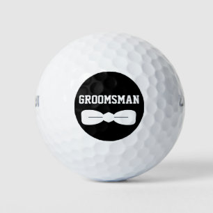 Dapper Bow Krawatte Trauzeuge Black Circle Golfball