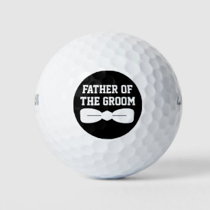 Dapper Bow Krawatte Vater des Groom Black Circle Golfball