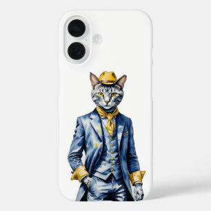 Dapper Cat iPhone 16 Fall - Stilvoller Schutz Hülle