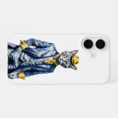 Dapper Cat iPhone 16 Fall - Stilvoller Schutz Hülle (Rückseite (Horizontal))