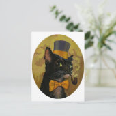 Dapper Cat Postkarte (Stehend Vorderseite)