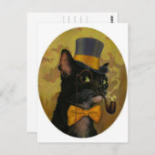 Dapper Cat Postkarte (Vorne/Hinten)