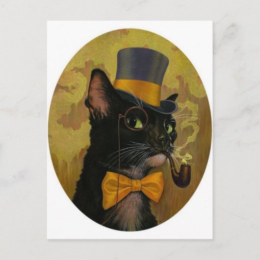 Dapper Cat Postkarte (Vorderseite)