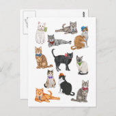 Dapper Cats Postkarte (Vorne/Hinten)