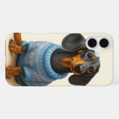 Dapper Dackel iPhone Hülle (Rückseite (Horizontal))