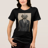 Dapper Dandroid Tri-Blend Shirt (Vorderseite)