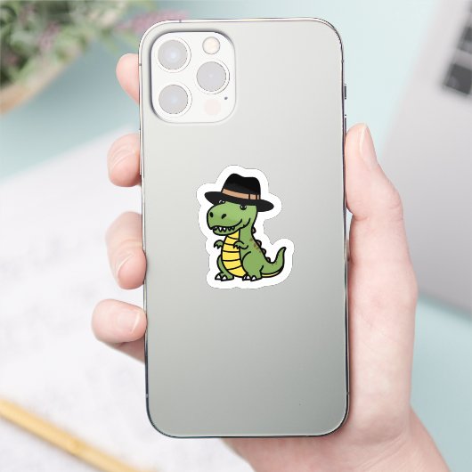 Dapper Dino Sticker (Telefon)